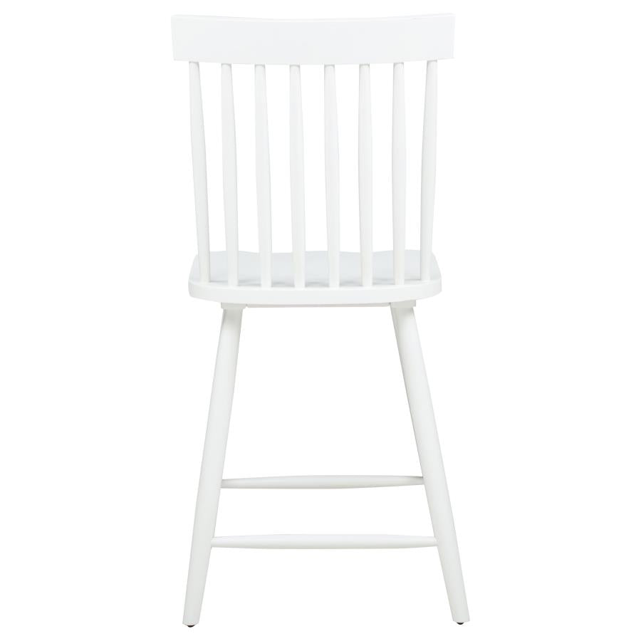 Andrews Windsor Counter Height Dining Side Chair White (Set of 2) - 122509WHT