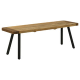 Maverick Wood Dining Bench Natural Mango and Black - 123043