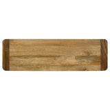 Maverick Wood Dining Bench Natural Mango and Black - 123043