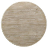 Trofello Round 60-inch Pedestal Dining Table White Washed - 123120