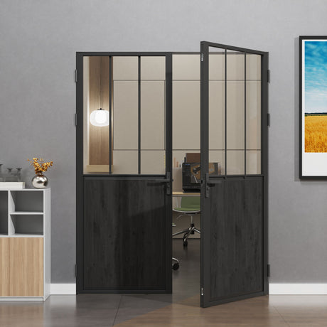 Dual Panel Design Interior Door Slab For Closets And Living Room
