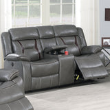 Living Room Set With Pillow Armrest And Tufted Backrest