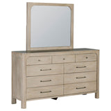 Flores - 9 Drawer Dresser With Mirror - Mango Color