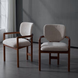 Upholstered Arm Dining Chairs (Set of 2)