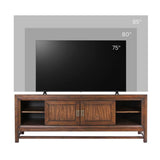 TV Stand Console, For TVs Up To 85", 2 Tone - Brown