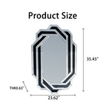 Diamond Wall Mirror - Silver