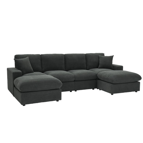 Sectional With 2 Ottomans