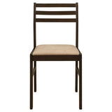 Bucknell 3-piece Round Drop Leaf Dining Table Set Cappuccino - 130005
