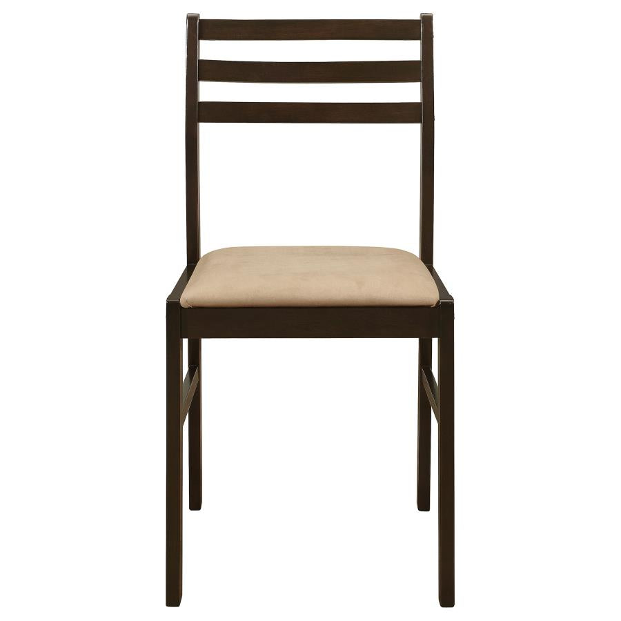 Bucknell 3-piece Round Drop Leaf Dining Table Set Cappuccino - 130005