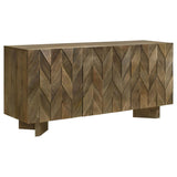Tyler 3-door Solid Wood Sideboard Buffet Cabinet Mango Brown - 130515