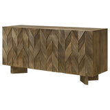 Tyler 3-door Solid Wood Sideboard Buffet Cabinet Mango Brown - 130515