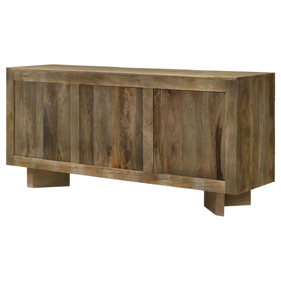 Tyler 3-door Solid Wood Sideboard Buffet Cabinet Mango Brown - 130515