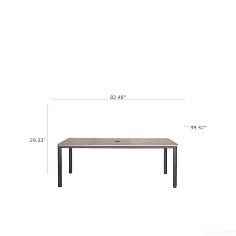 Verona - Dining Table - Dark Espresso / Gray