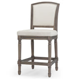 Stool With Upholstered Seat And Back