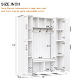 Hall Tree With 4 Side Cabinets