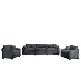 Elegant Oversized Sectional Sofa Set With Deep Seats And Flexible Layout
