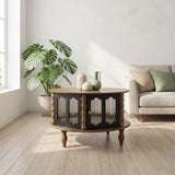 Round 3 Door Storage Coffee Table For Living Room
