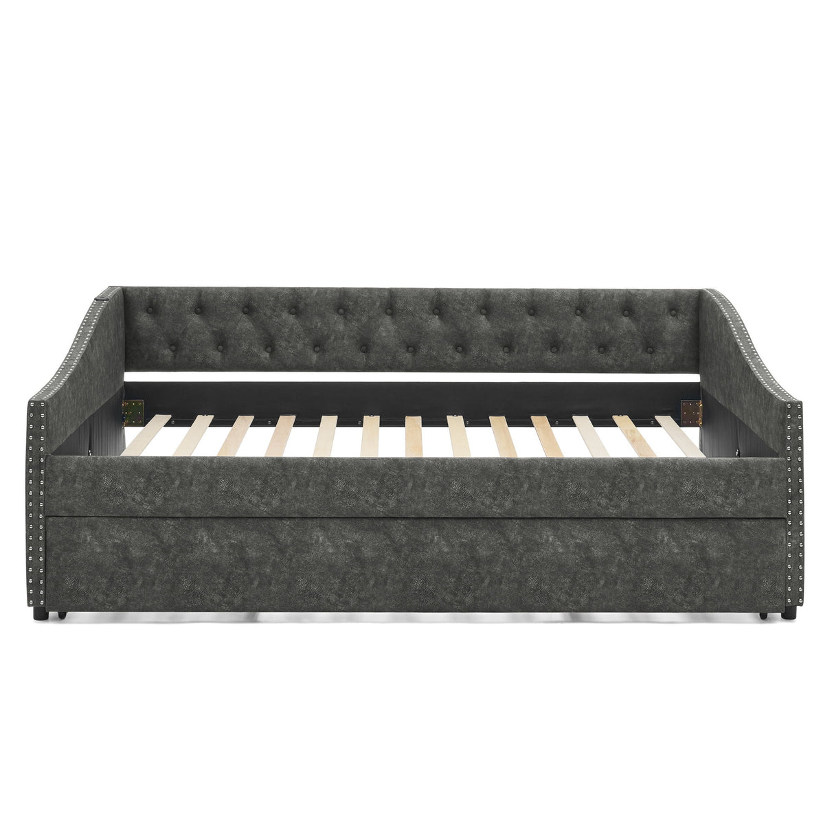 Upholstered Daybed With USB Charging & Pull Out Bed