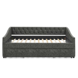 Upholstered Daybed With USB Charging & Pull Out Bed