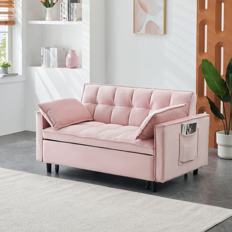 Sofa Bed With Pockets, 3 In 1 Convertible For Living Room