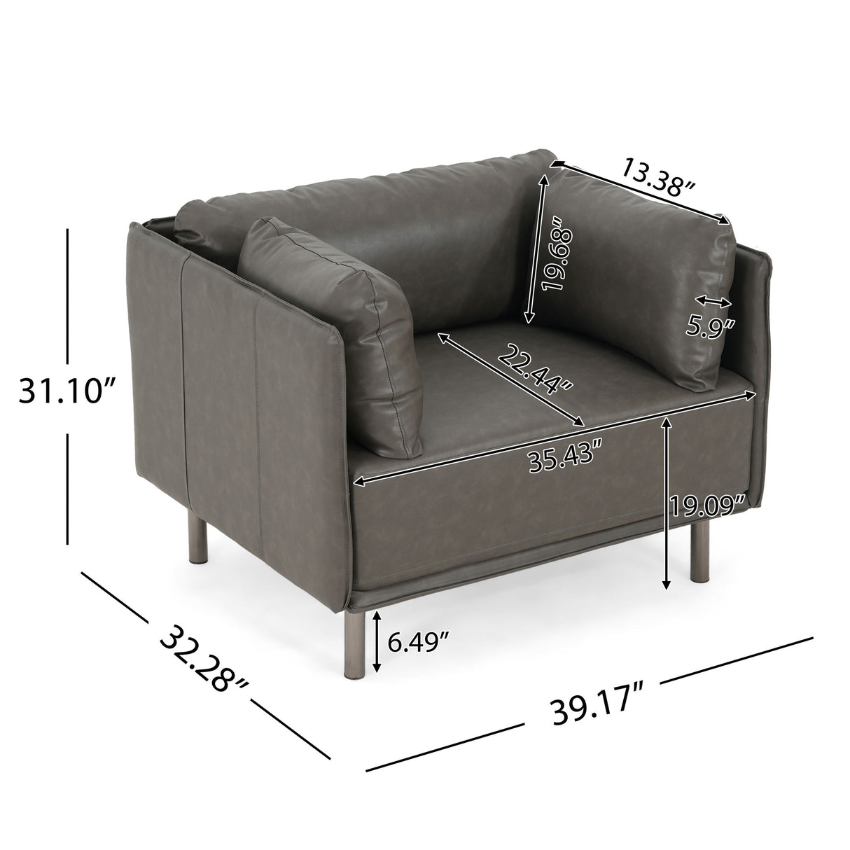 Vintage Modern Aesthetic Appeal Lounge Chair