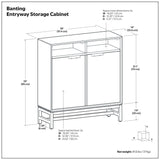 Banting - Entryway Storage Cabinet - Walnut Brown