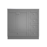 Shaker Free Standing Bathroom Vanity Cabinet & Sink, Soft Close Drawers, Soft Close Doors