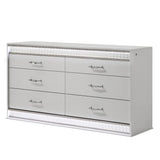 Glam - 6 Drawer Dresser & LED Lighting (Includes Dresser Only) - White