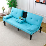 Sofa Bed With Foldable Design And Cup Holder
