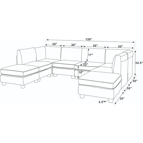 Upholstered Modular Sectional