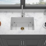 Undermount Single Bowl Ceramic Kitchen Sink, Dual Mount