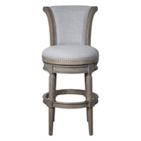 Swivel Barstool With High-Back