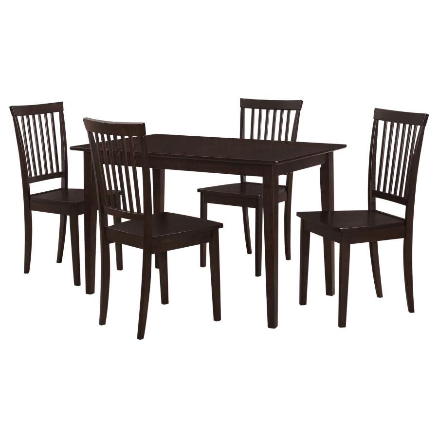 Gomez 5-piece Rectangular Dining Table Set Cappuccino - 150152