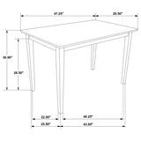 Gomez 5-piece Rectangular Dining Table Set Cappuccino - 150152