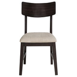 Catley 5-piece Round Drop Leaf Dining Table Set Dark Coffee - 150350