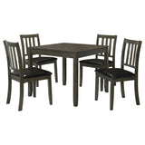 Parkwood 5-piece Square Dining Table Set Charcoal - 150410