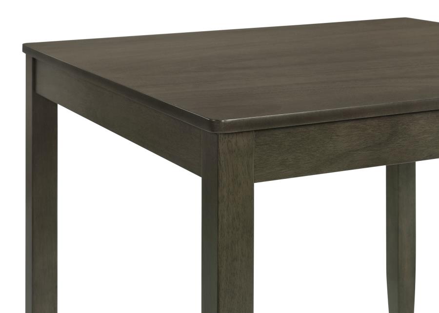 Parkwood 5-piece Square Dining Table Set Charcoal - 150410