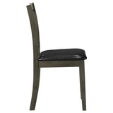 Parkwood 5-piece Square Dining Table Set Charcoal - 150410