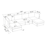 Modern Reversible Modular Sectional