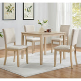 Modern 4 Person Dining Table Set With 4 Chairs
