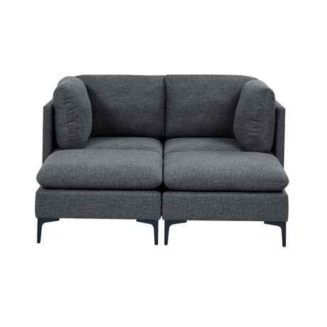 Upholstered Modular Sectional & Tall Legs