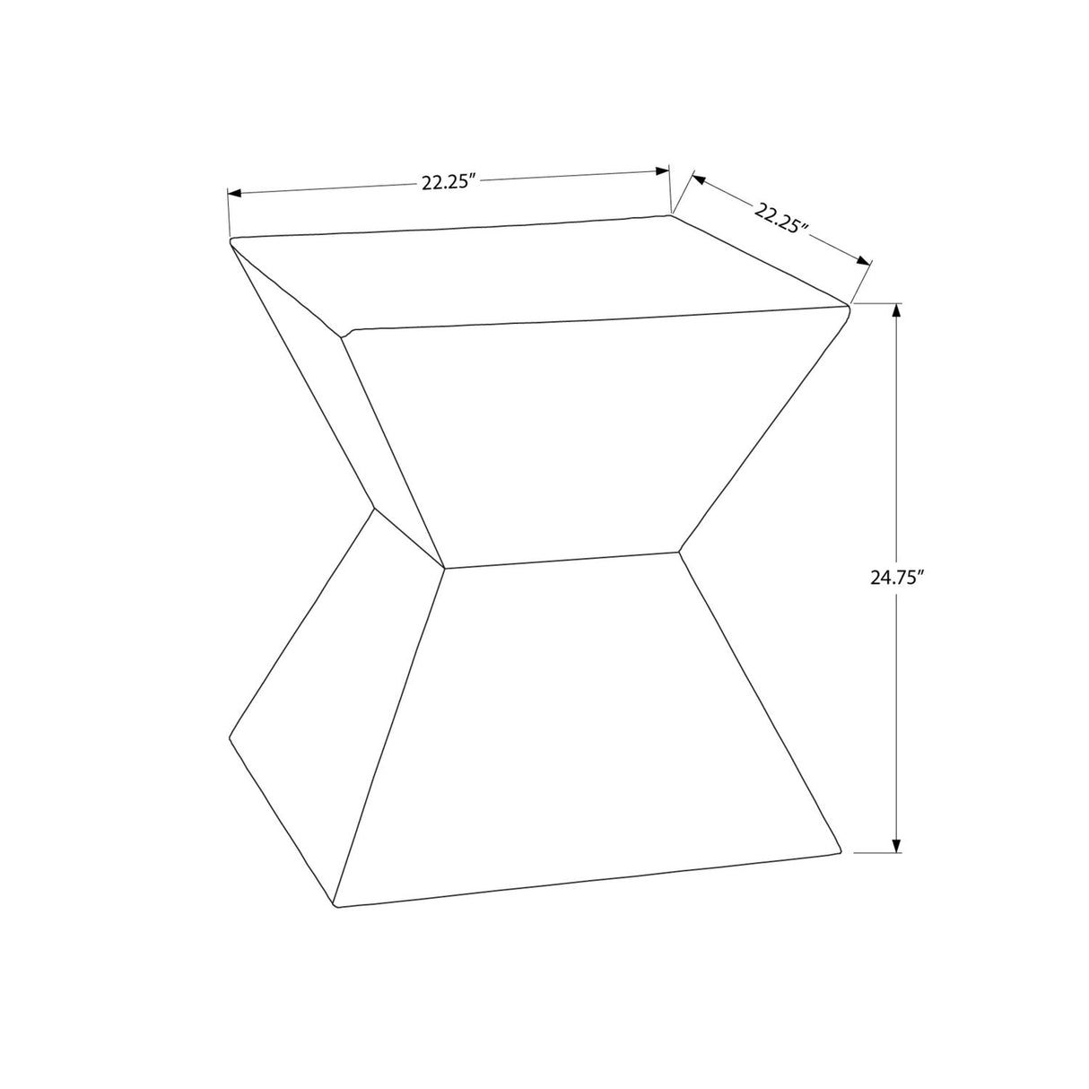 Contemporary Accent Table For Indoor Or Outdoor Use
