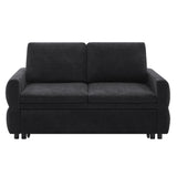 Convertible Sofa Bed Loveseat With Adjustable Backrest And USB Ports