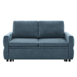 Convertible Sofa Bed Loveseat With Adjustable Backrest And USB Ports