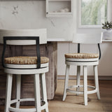 Stool With Natural Seagrass Seat