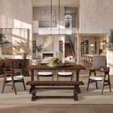 Hayes - Curved Dining Arm Chair - Light Beige