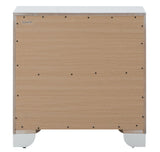 Contemporary Nightstand - Silver Champagne - Particle Board
