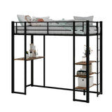Bunk Bed With L-Shaped Desk And Dual Side Stairs