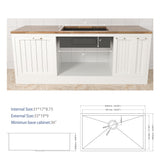 Modern Style Undermount Sink With Stainless Steel, Deep Single Bowl