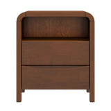 Lionel - Nightstand 2 Drawer - Brown